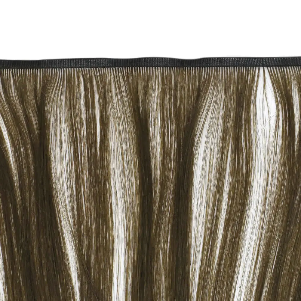 [Virgin Hair] Flat Silk Weft Hair Extensions Best Sew in Human Hair Dark Brown #4 - Image 7
