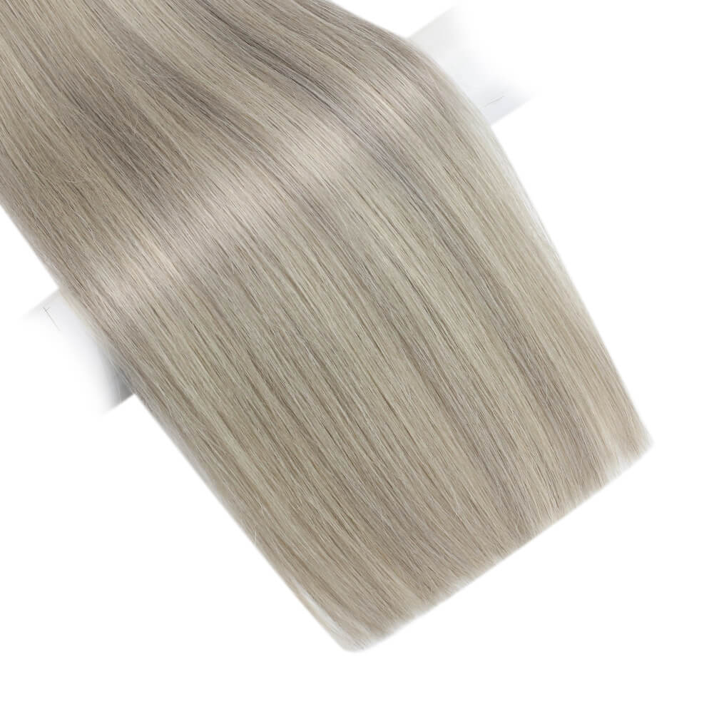 [Virgin Hair] Sew in Weft Hair Extensions Flat Silk Weft Human Hair Highlight #P19/60 - Image 6
