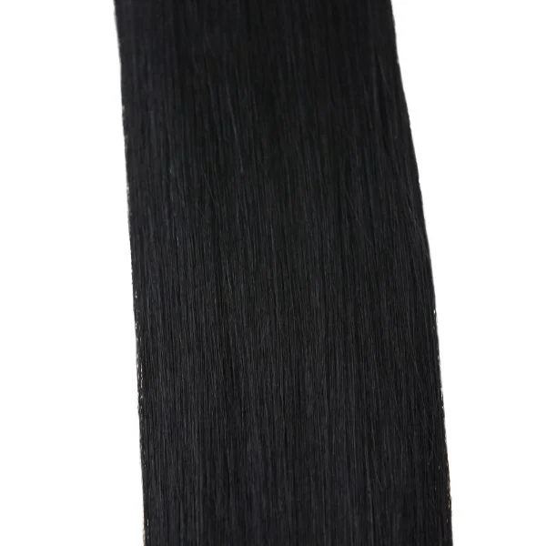 Flat Keratin Tip Black Human Hair Extensions  #1 - Image 5