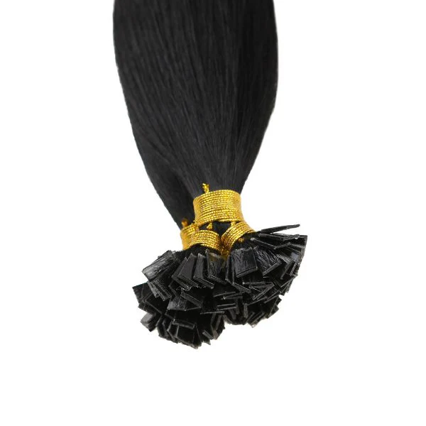 Flat Keratin Tip Black Human Hair Extensions  #1 - Image 6