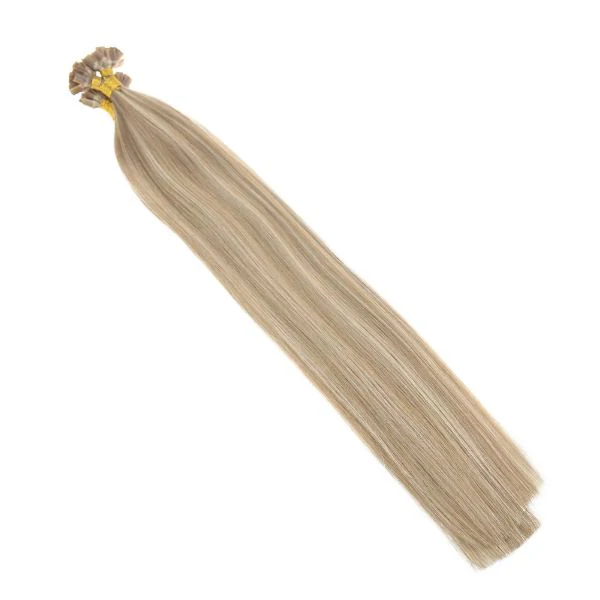 [Pre-Sale] Flat Keratin Tip Blonde Highlights Fusion Human Hair Extensions #16/22 - Image 4