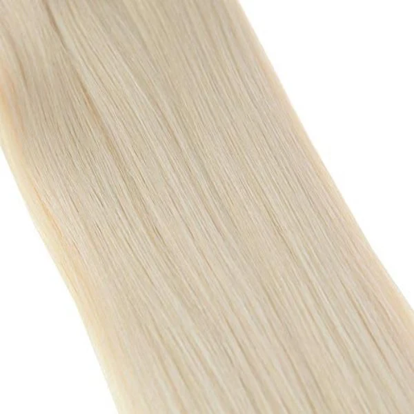 Flat Keratin Tip Lightest Blonde Fusion Human Hair Extensions #60 - Image 5