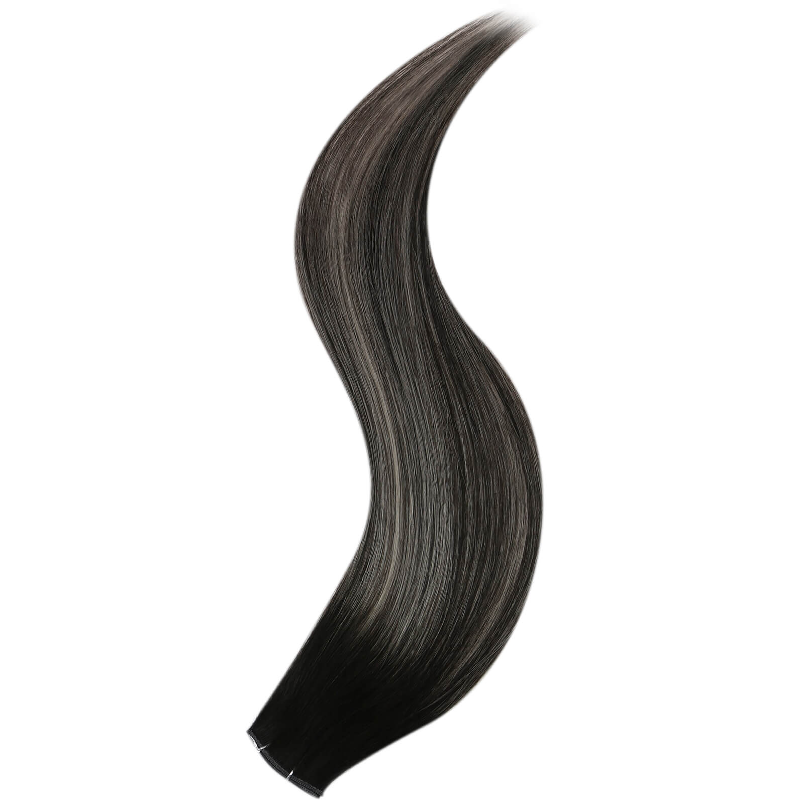 [Virgin Hair] Genius Weft Hair Extensions Balayage Human Hair #1B/S/1B - Image 8