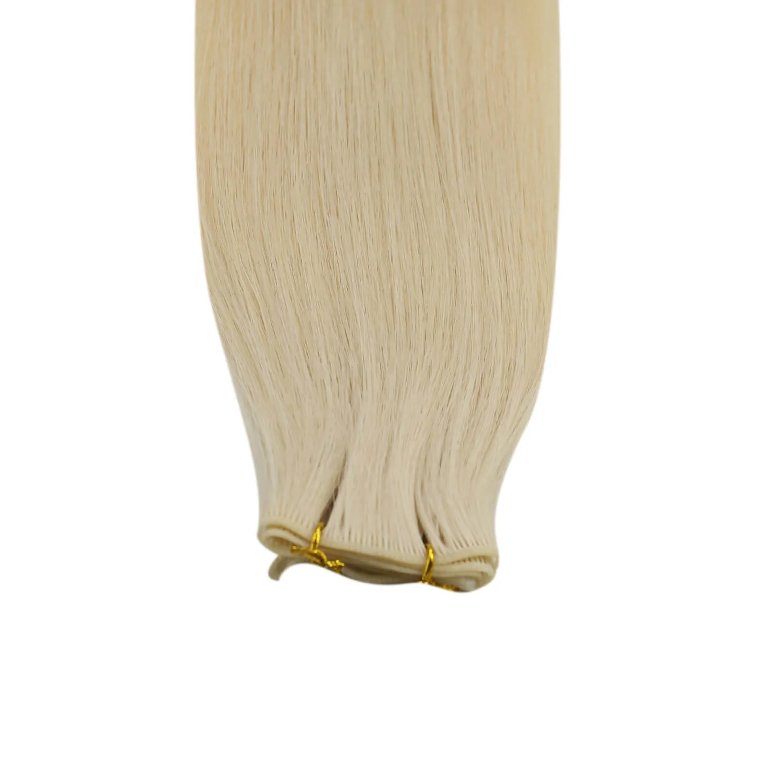 [Virgin Hair] Genius Weft Hair Extensions Full Cuticle Blonde Hair #60 - Image 5