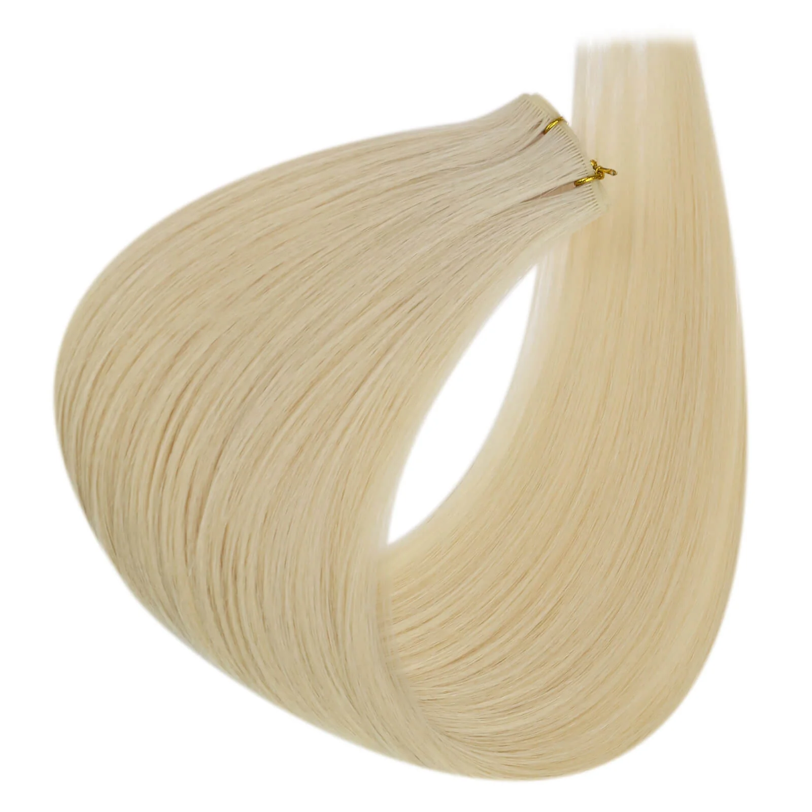 [Virgin Hair] Genius Weft Hair Extensions Full Cuticle Blonde Hair #60 - Image 6
