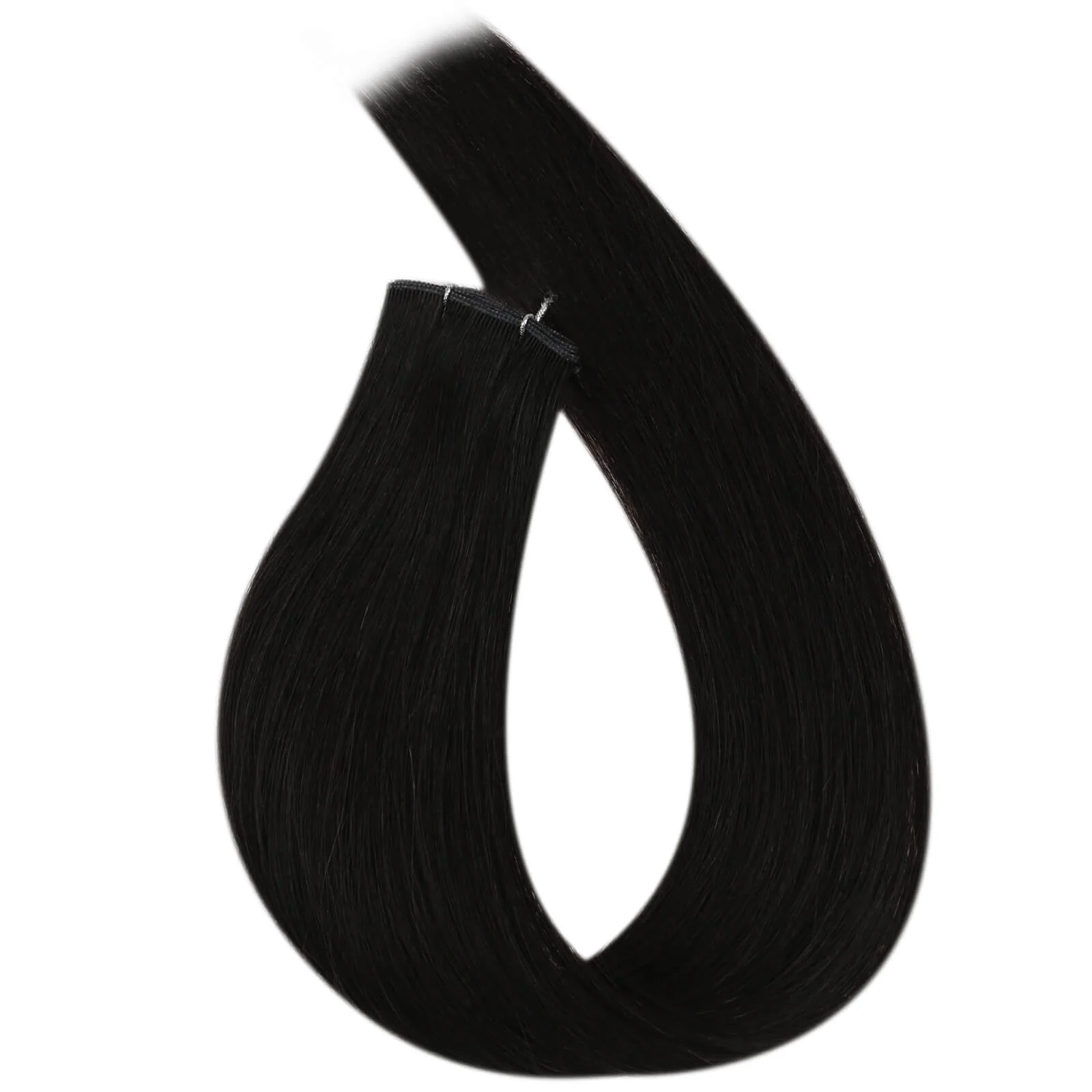 [Virgin Hair] Best Genius Weft Extensions 100% Human Hair Black #1B - Image 8