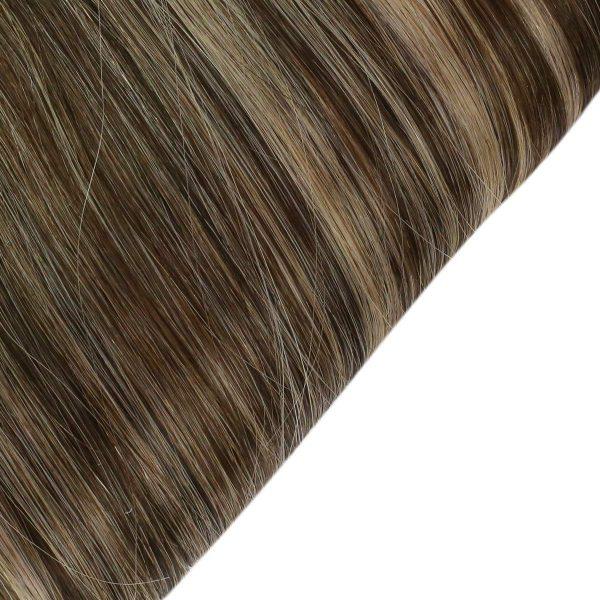 Weft Hair Extensions Sew in Human Hair Extensions Brown to Blonde #4/27 - Image 7
