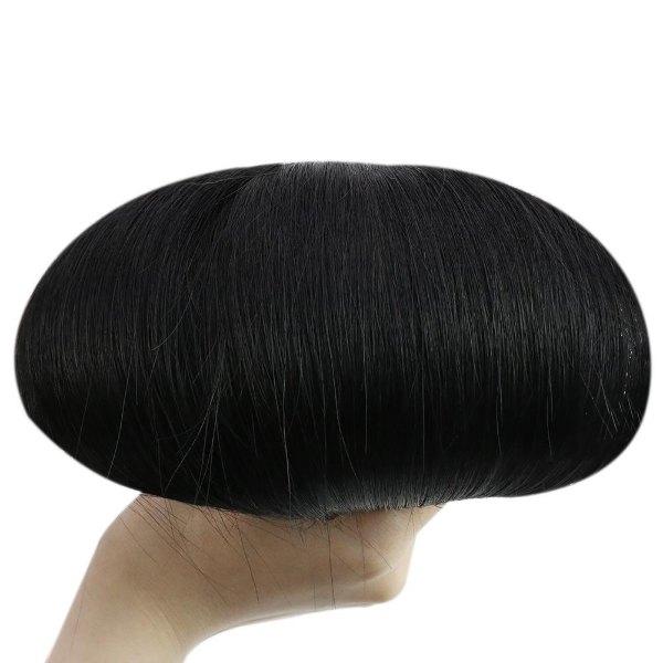 Virgin Hair Hand Tied Weft Extensions Virgin Human Hair Jet Black #1 - Image 5
