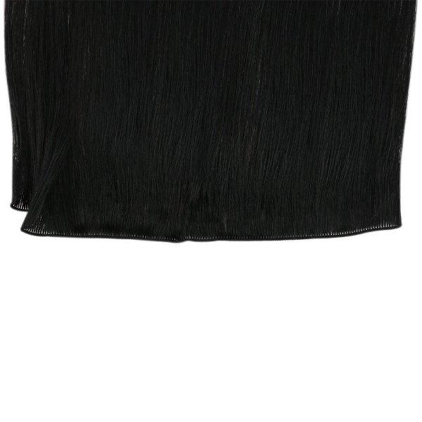 Virgin Hair Hand Tied Weft Extensions Virgin Human Hair Jet Black #1 - Image 8
