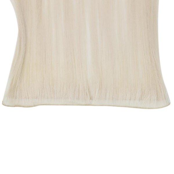 Hand Tied Weft Extensions 100% Virgin Human Hair Light Blonde #60 - Image 10