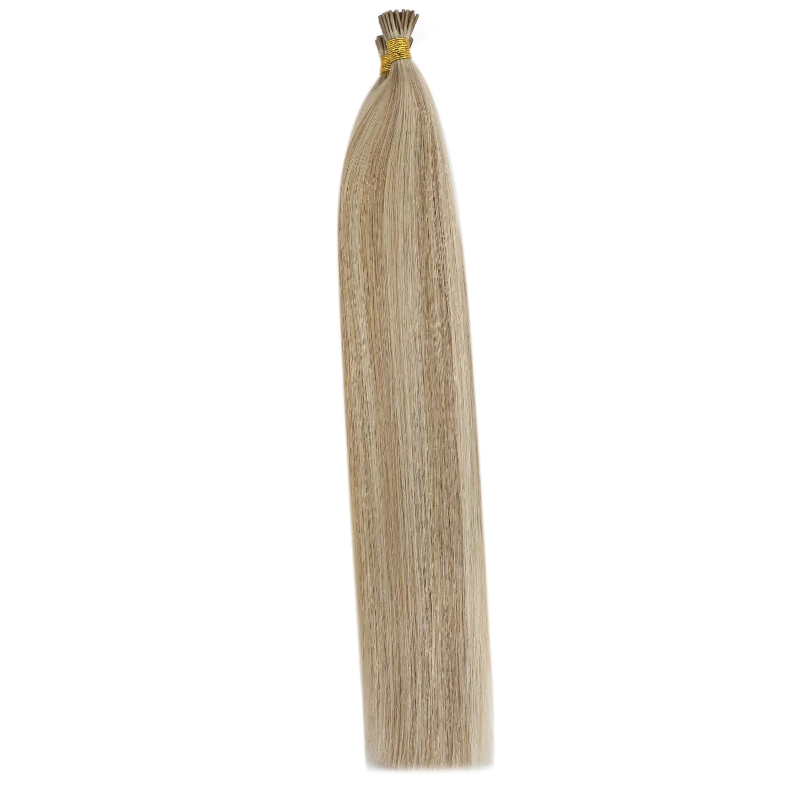 Keratin Stick I Tip Human Hair Extensions Blonde Highlights #16/22 - Image 4