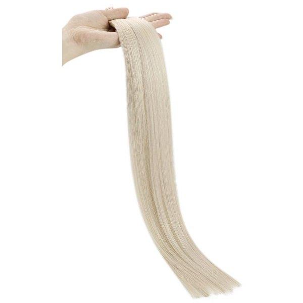 Stick Keratin I Tip Virgin Hair Human Hair Extensions Lightest Blonde #60 - Image 8