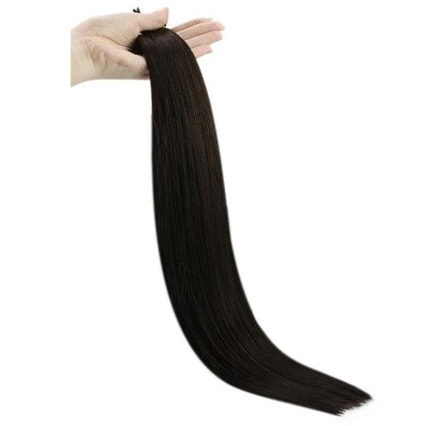 I Tip Virgin Human Hair Extensions Stick Keratin Fusion Hair Brown #4 - Image 7