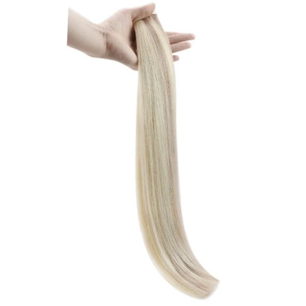 [Virgin Hair] Injected Tape in Extensions Highlights Blonde Human Hair #P18/613 - Image 9