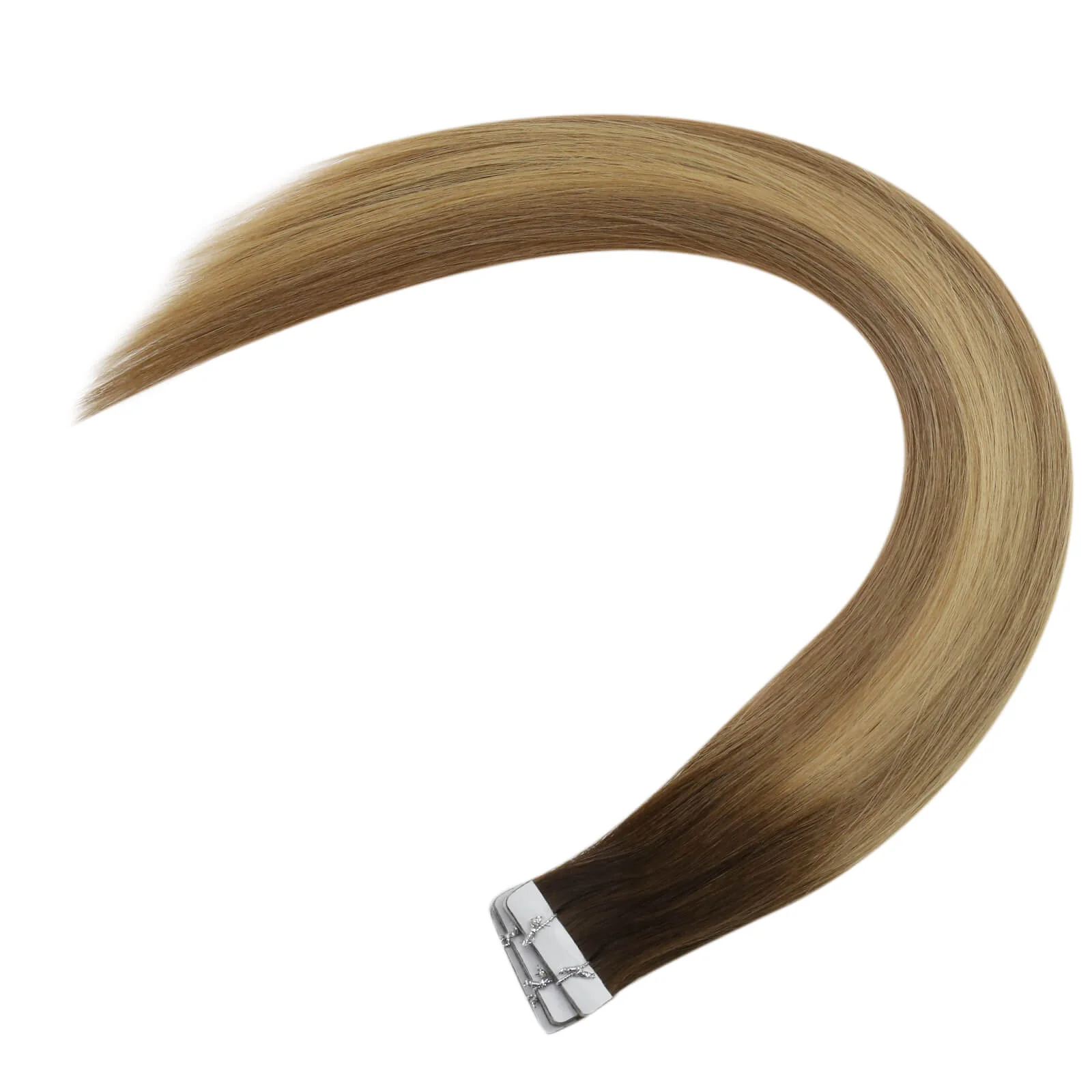 [Virgin Hair] Best Tape in Hair Extensions Seamless Injected Tape Ins Balayage #3/8/22 - Image 10
