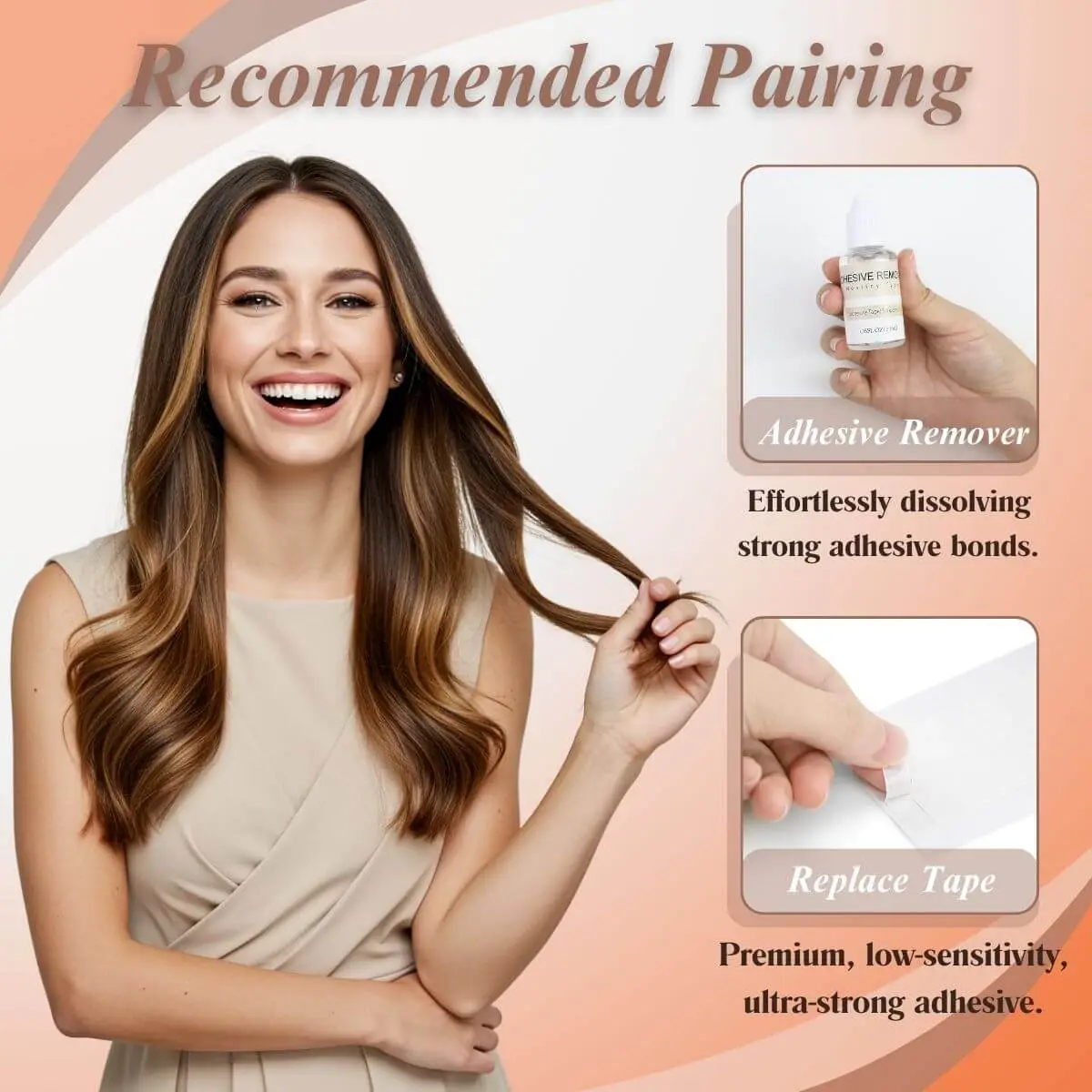 [Virgin Hair] Invisible Injected Tape in Extensions Cuticle Intact Human Hair Brown #4 - Image 3