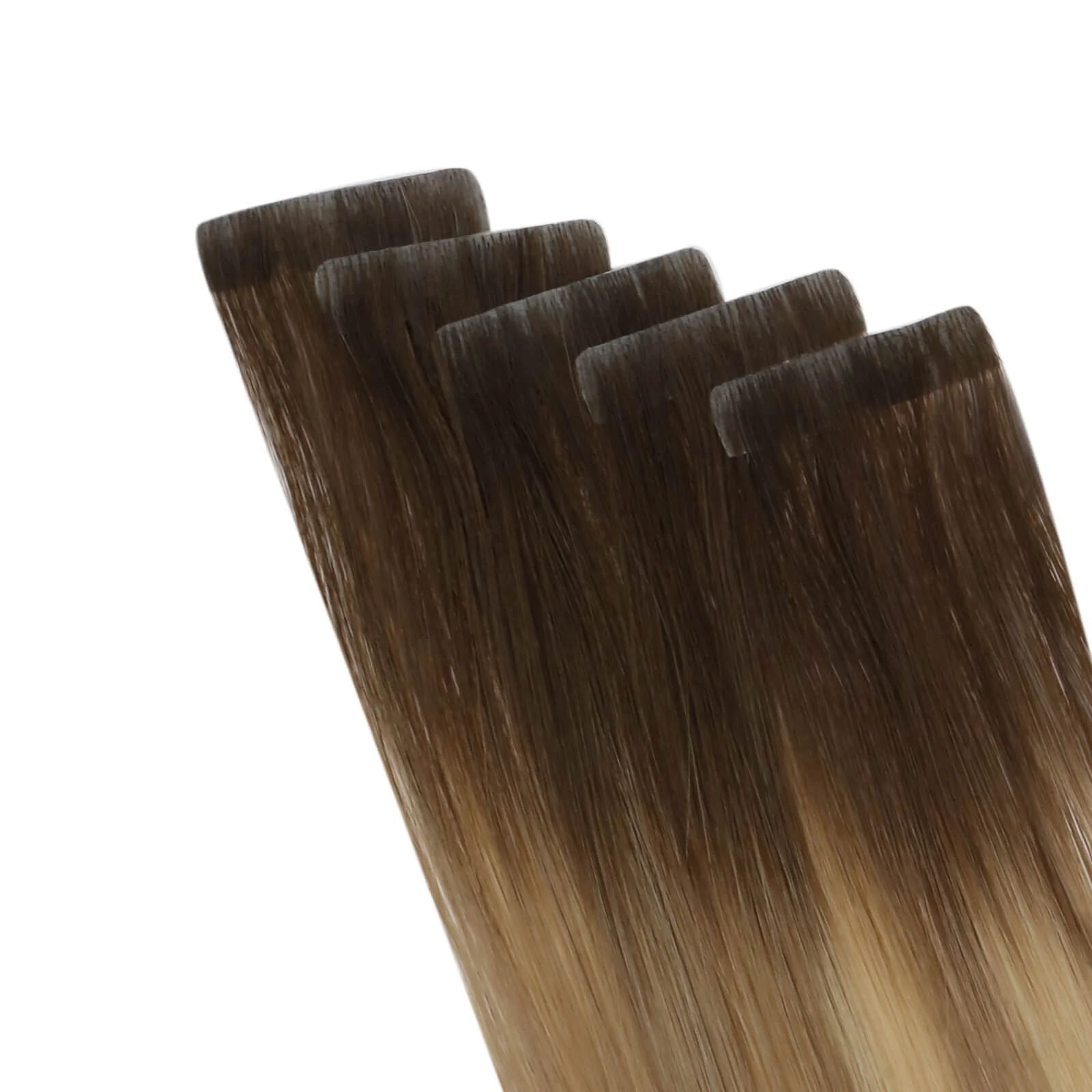 [Virgin Hair] Best Tape in Hair Extensions Seamless Injected Tape Ins Balayage #3/8/22 - Image 7