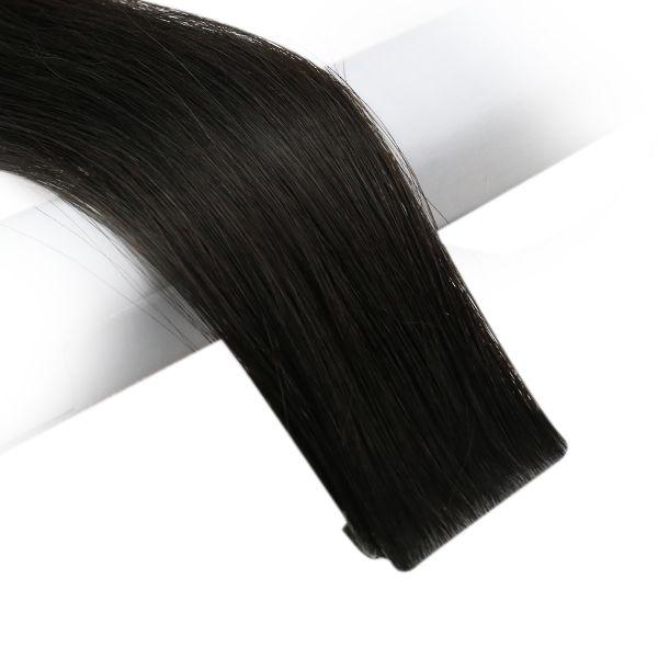 [Virgin Hair] Tape in Hair Extensions Seamless Injected Tape Ins Off Black #1B - Image 7