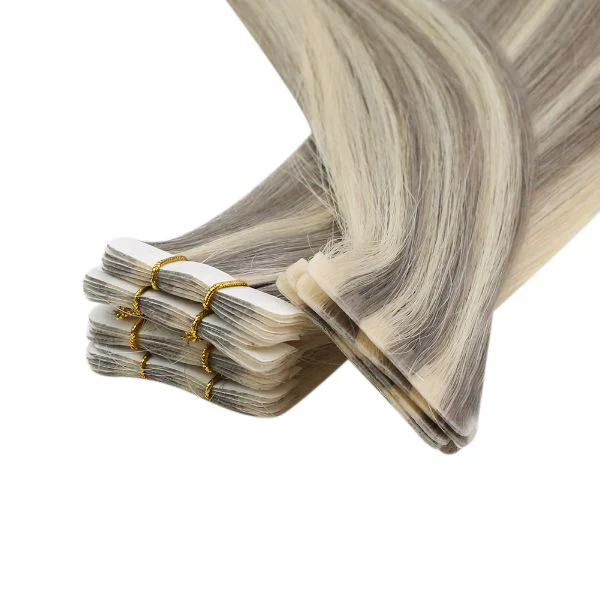 [Virgin Hair] Seamless Inject Tape in Extensions High Quality Human Hair Highlight #P19/60 - Image 10