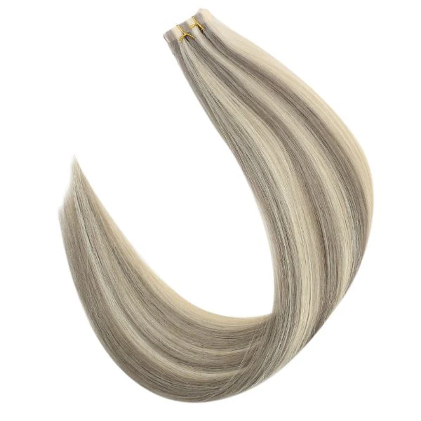 [Virgin Hair] Seamless Inject Tape in Extensions High Quality Human Hair Highlight #P19/60 - Image 5
