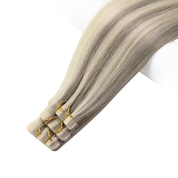 [Virgin Hair] Seamless Inject Tape in Extensions High Quality Human Hair Highlight #P19/60 - Image 9