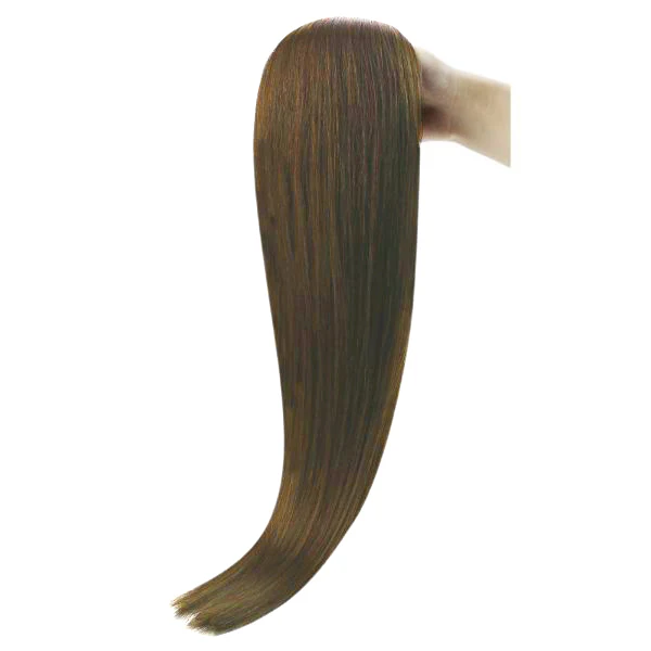 [Virgin Hair] Invisible Injected Tape in Extensions Cuticle Intact Human Hair Brown #4 - Image 10