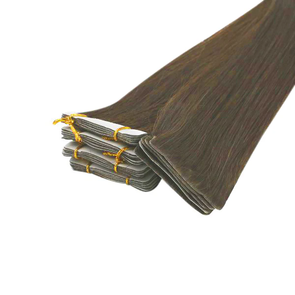 [Virgin Hair] Invisible Injected Tape in Extensions Cuticle Intact Human Hair Brown #4 - Image 11