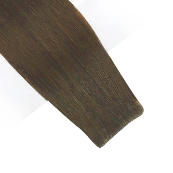 [Virgin Hair] Invisible Injected Tape in Extensions Cuticle Intact Human Hair Brown #4 - Image 6