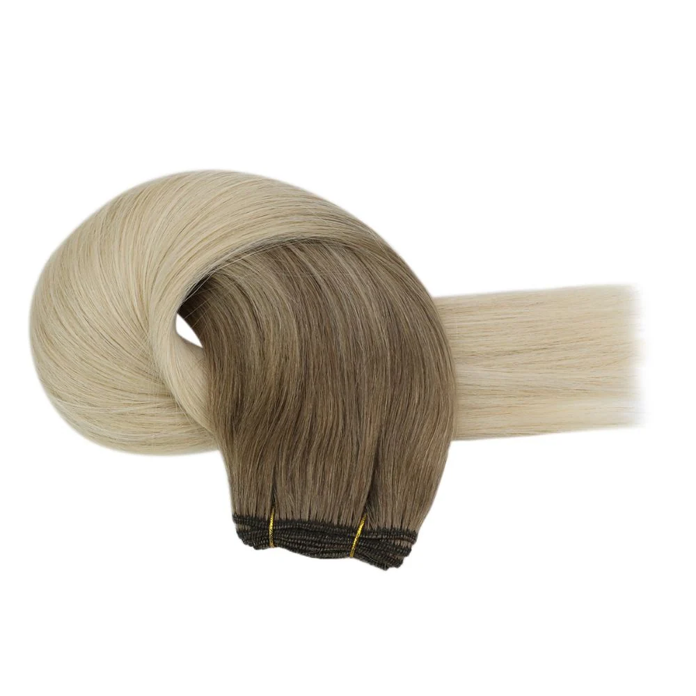 [Virgin Hair] Sew in Hair Extensions Brown Blonde Human Hair #8/60 - Image 6
