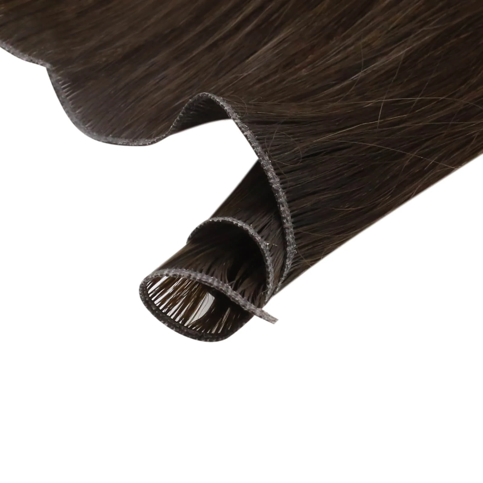 [Virgin Hair] Invisible Genius Weft Extensions 100 Human Hair Brown #2 - Image 6
