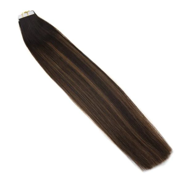 [Pre-Sale] Tape in Huamen Hair Extensions Balayage Brown Hair #2/2/6 - Image 5