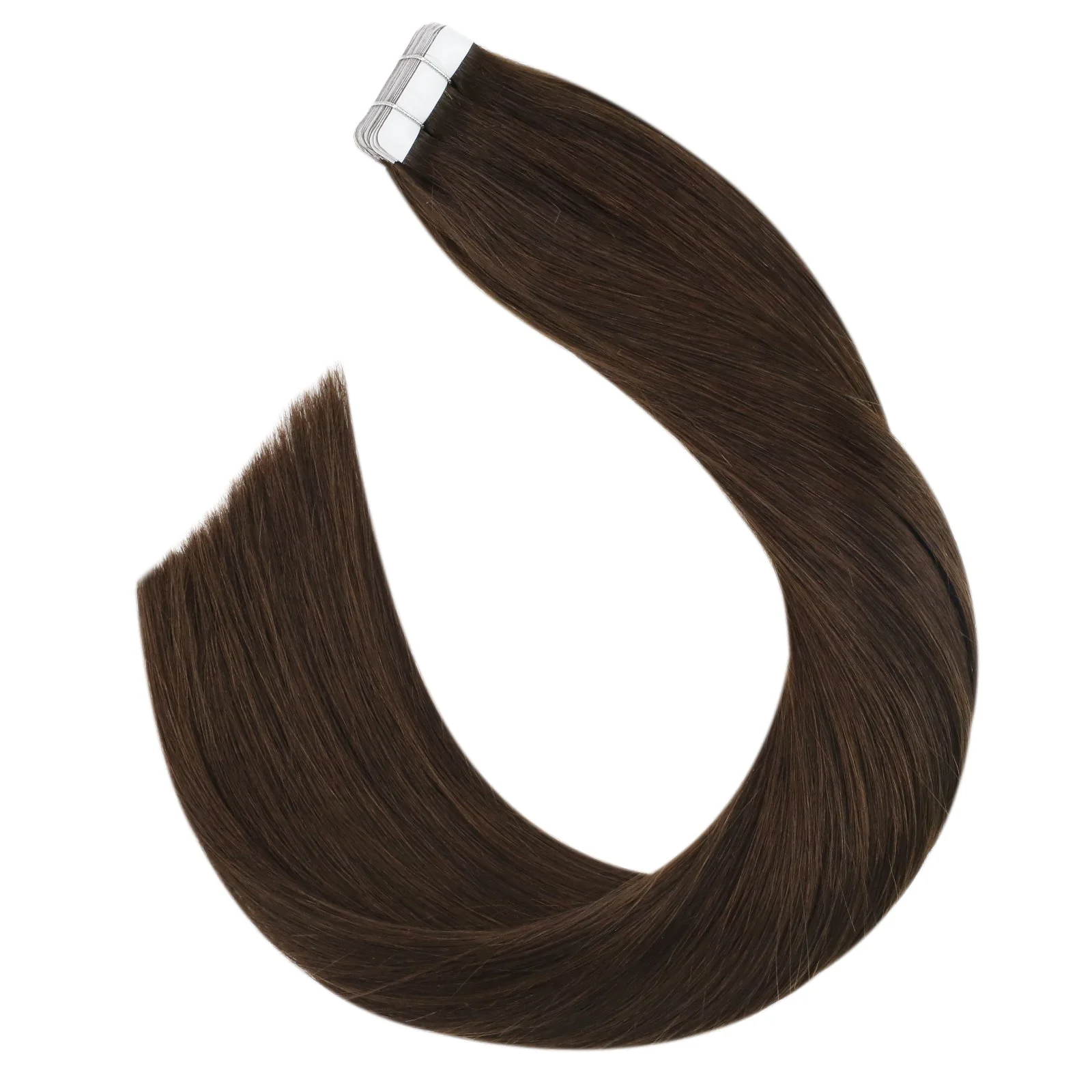 [Pre-Sale] Invisible Tape in Extensions Human Hair Dark Brown #4 - Image 4
