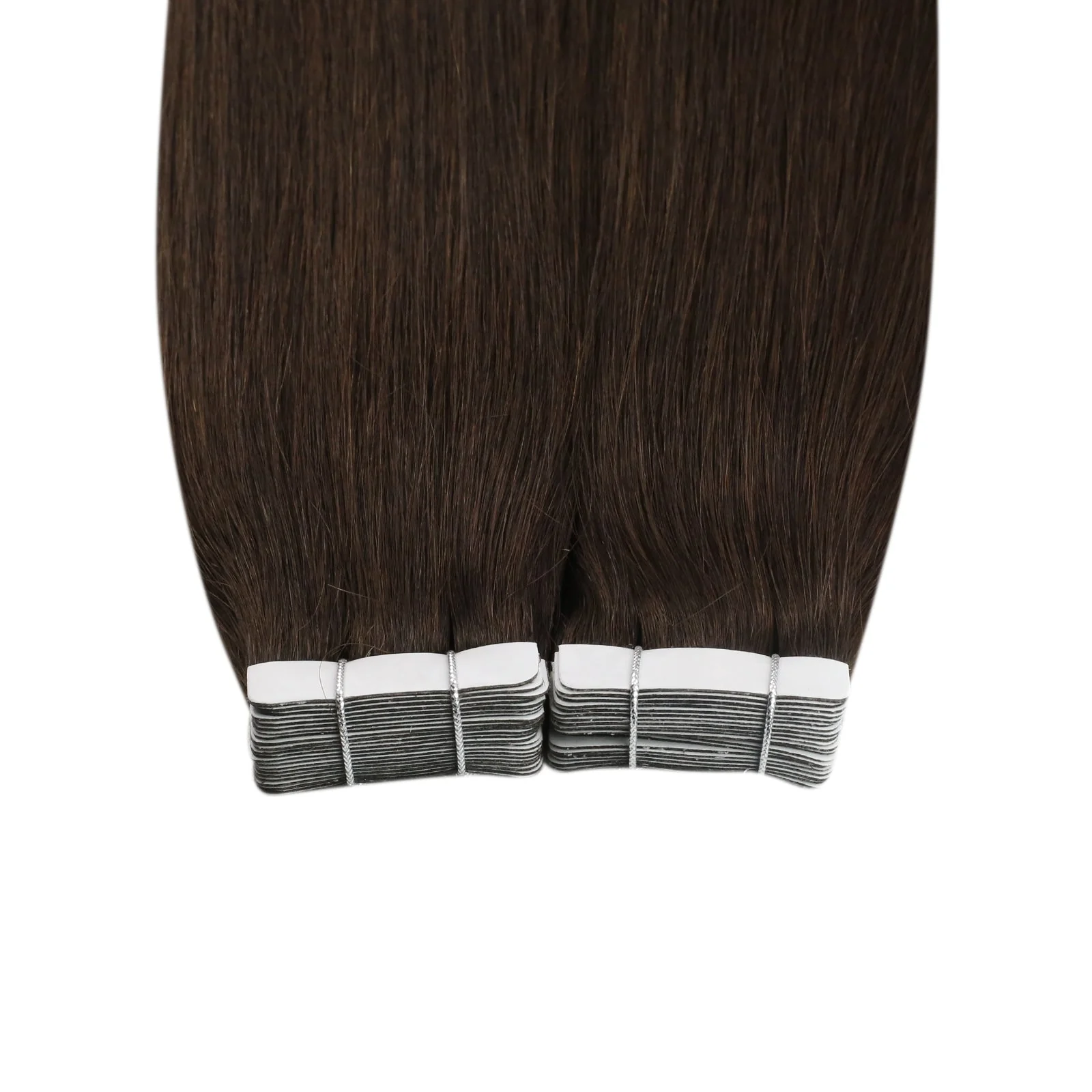 [Pre-Sale] Invisible Tape in Extensions Human Hair Dark Brown #4 - Image 6