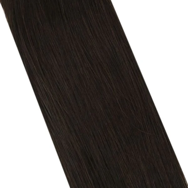 Keratin U Tip Remy Human Hair Extensions Brown #2 - Image 5