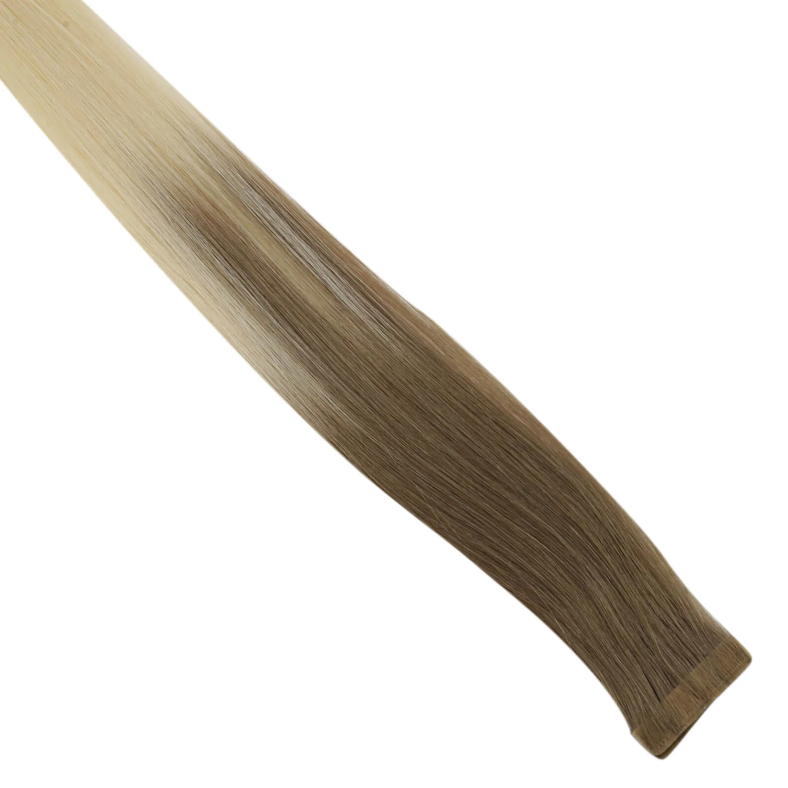 [Virgin Hair] Best Tape in Hair Extensions Injected Tape Ins Balayage Color #BA8/60 - Image 7