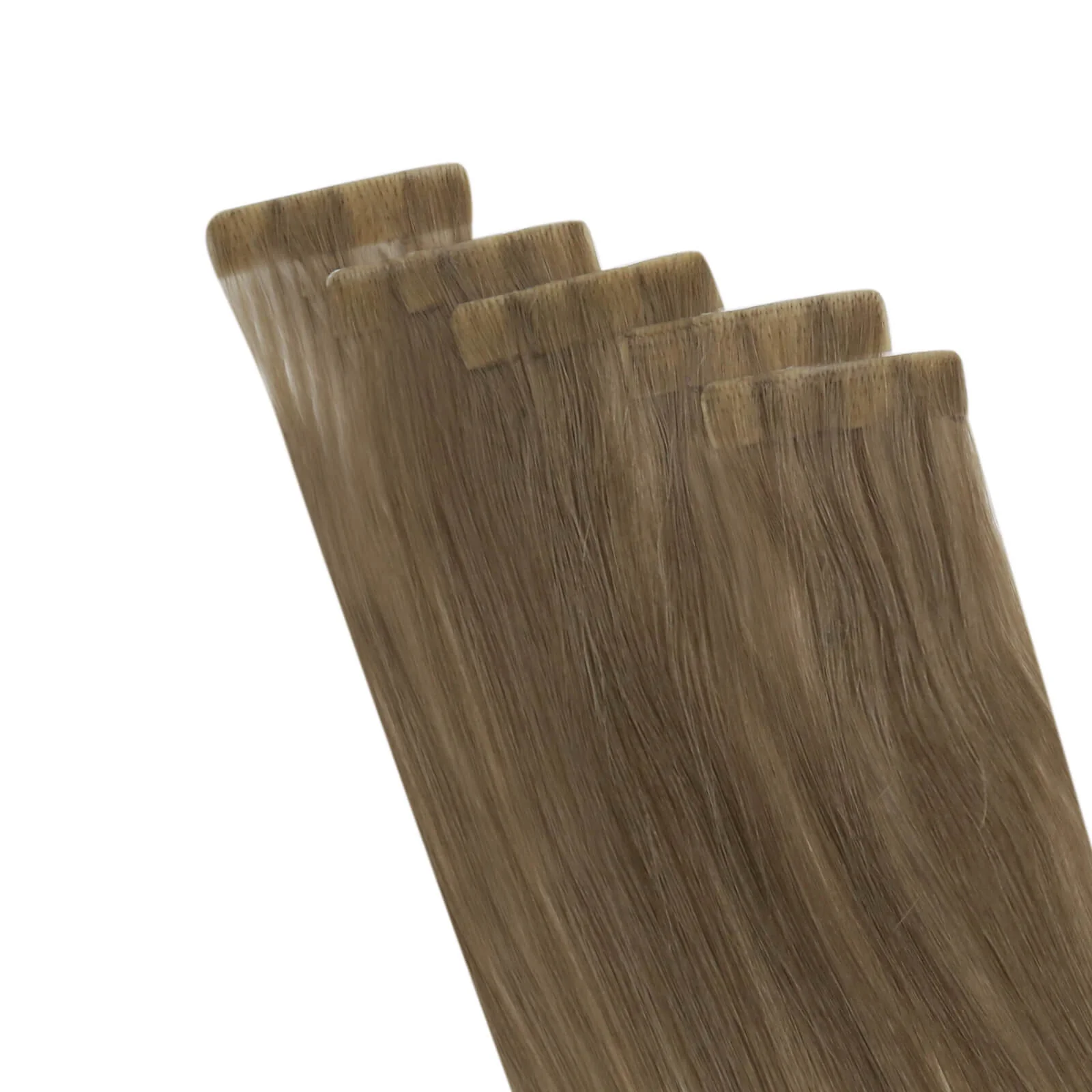 [Virgin Hair] Best Tape in Hair Extensions Injected Tape Ins Balayage Color #BA8/60 - Image 8
