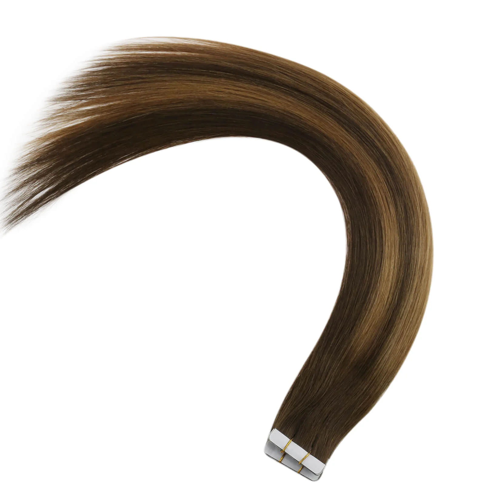 [Virgin Hair] Injected Tape in Hair Extensions Real Human Hair Balayage Color #DU - Image 11