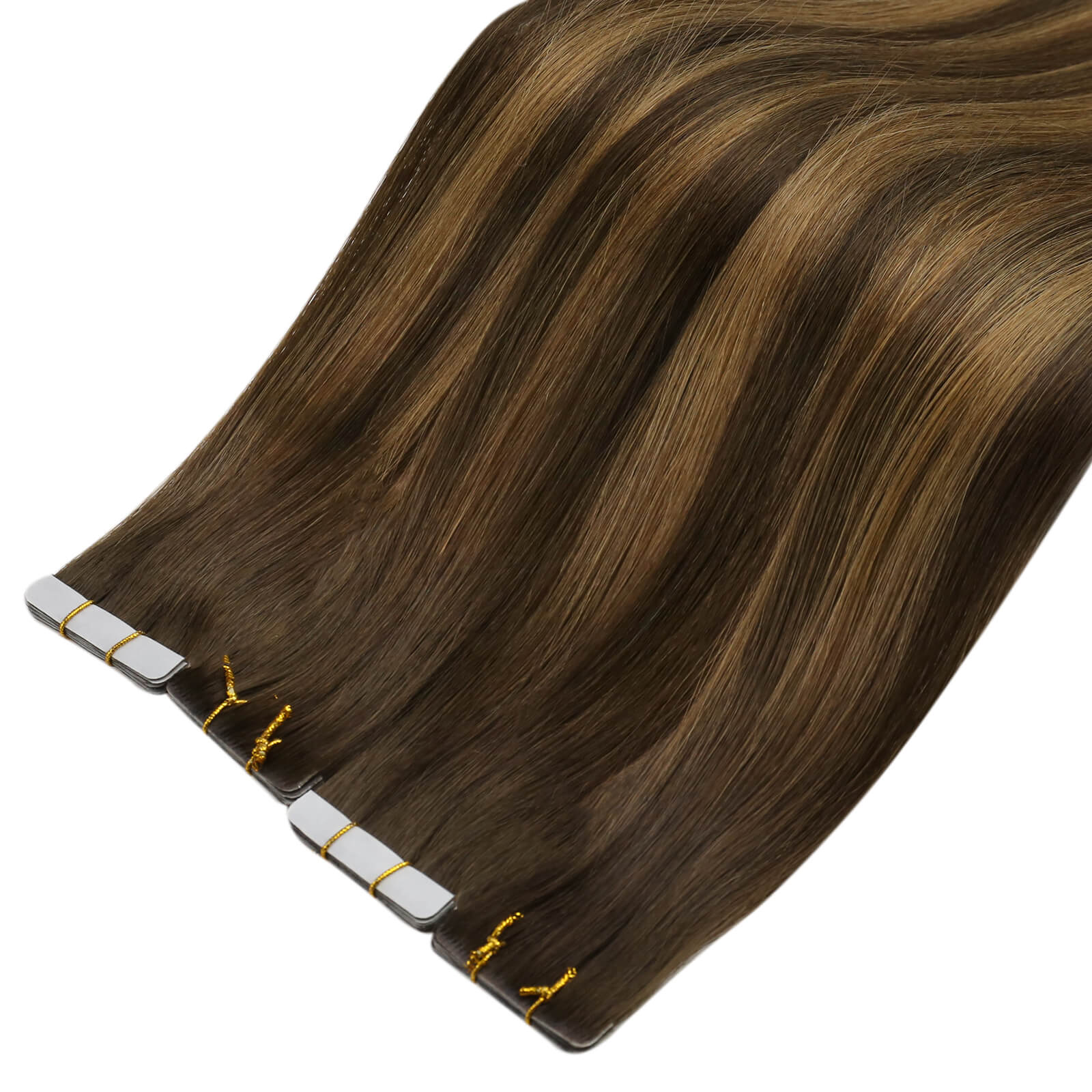 [Virgin Hair] Injected Tape in Hair Extensions Real Human Hair Balayage Color #DU - Image 12