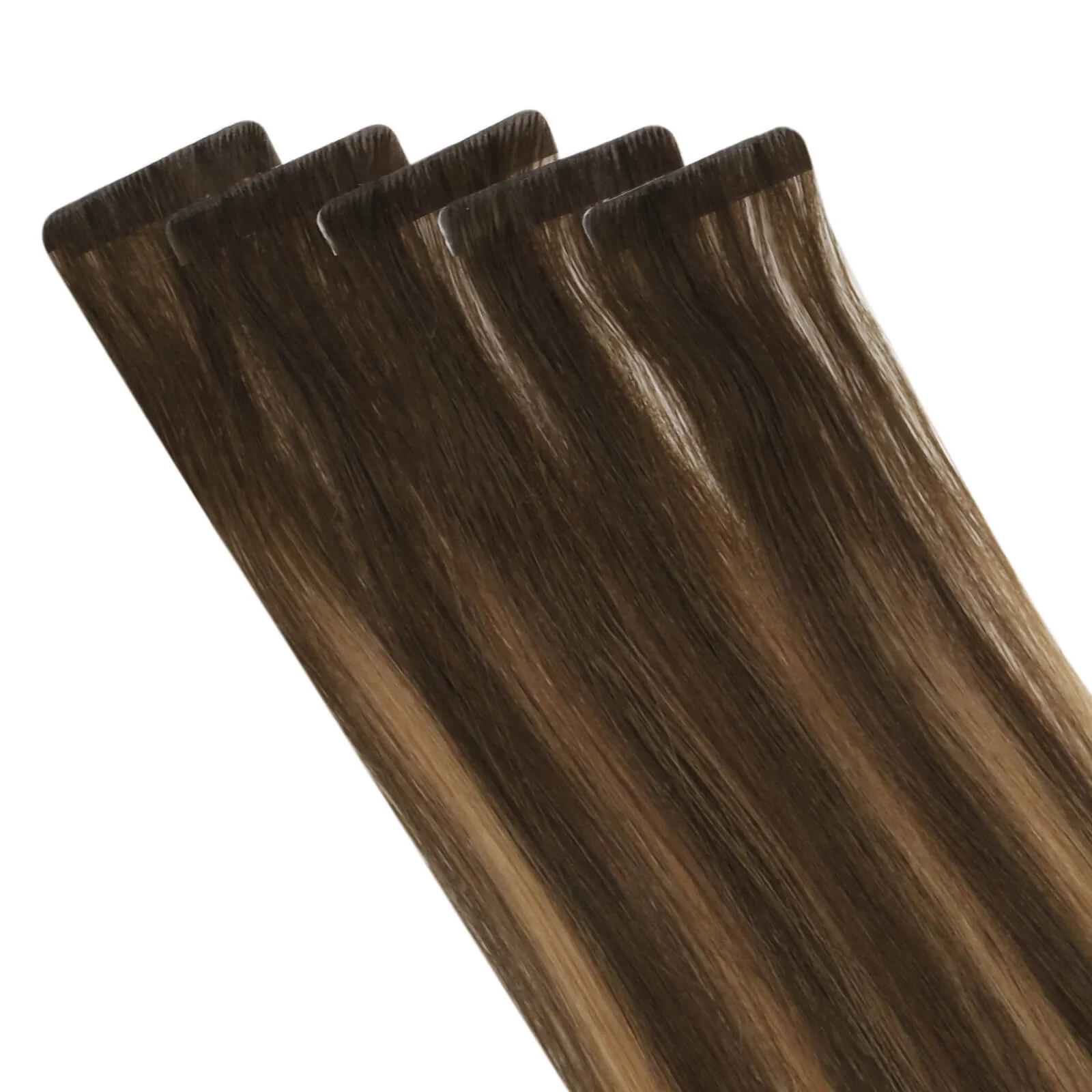 [Virgin Hair] Injected Tape in Hair Extensions Real Human Hair Balayage Color #DU - Image 8