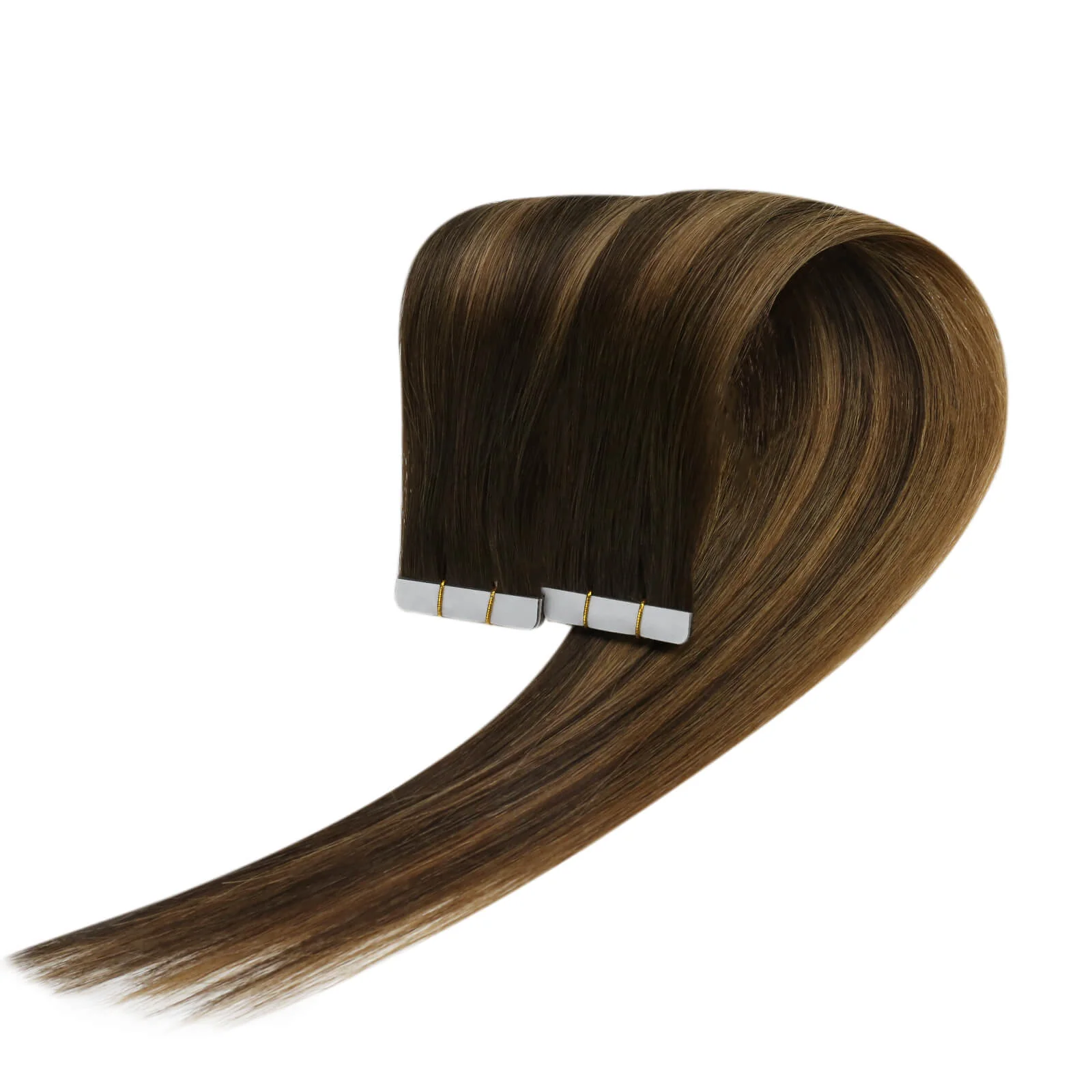 [Virgin Hair] Injected Tape in Hair Extensions Real Human Hair Balayage Color #DU - Image 9