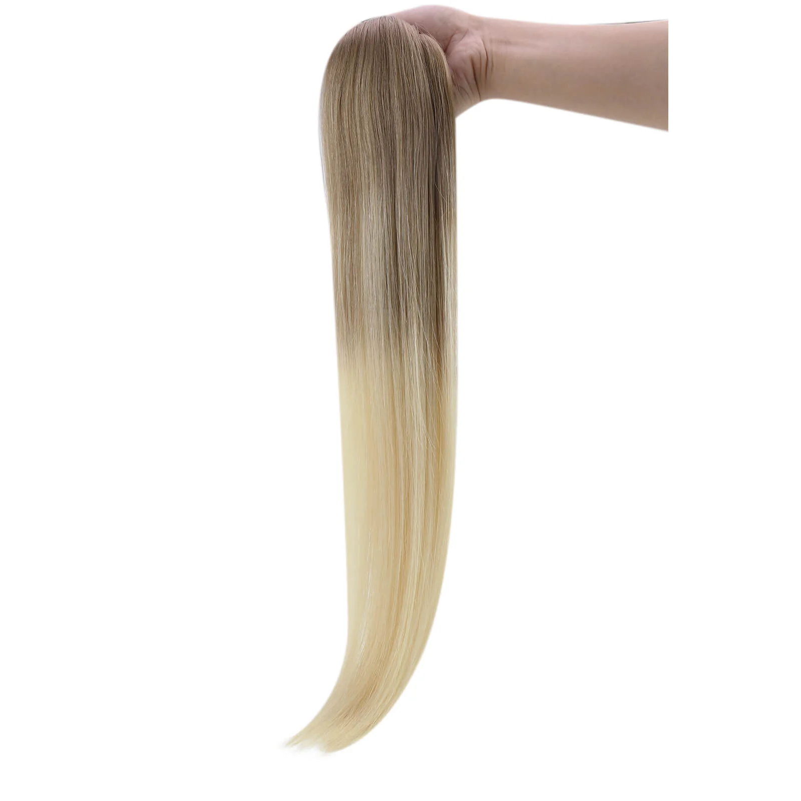 [Virgin Hair] Best Tape in Hair Extensions Real Human Hair Balayage Blonde #8/60 - Image 8
