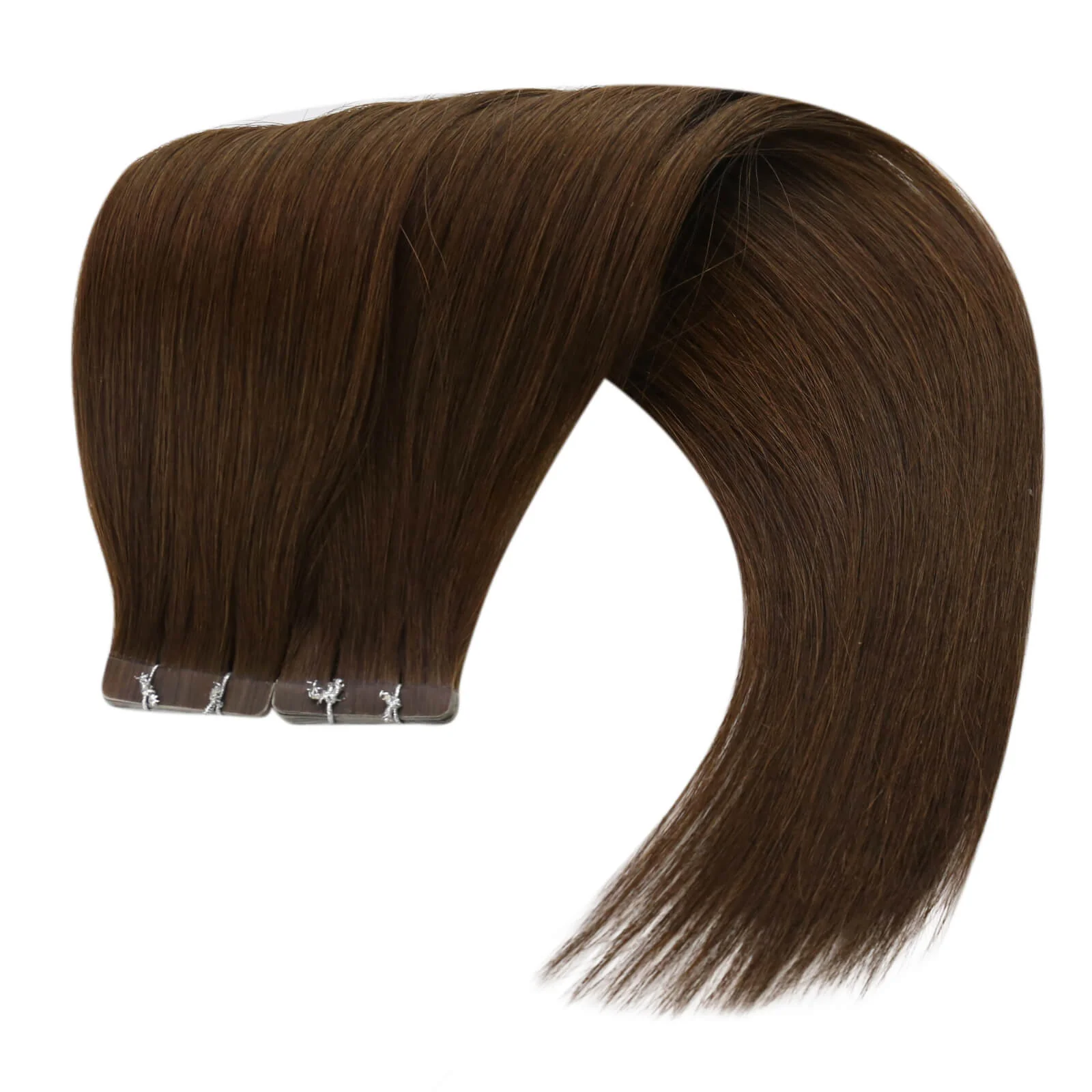 [Virgin Hair] Tape in Extensions Dark Brown Cuticle Intact Human Hair #4 - Image 4