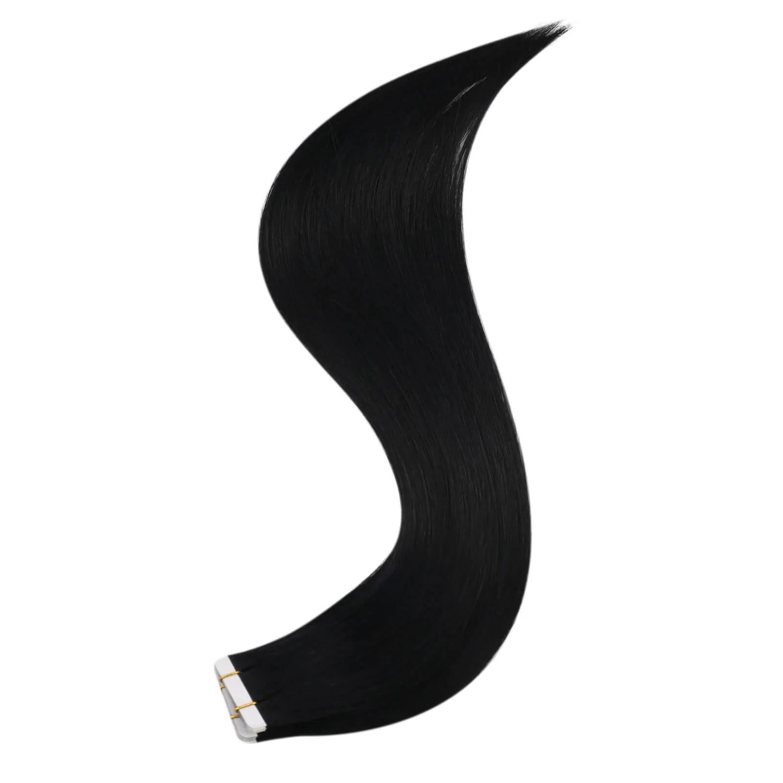 [Virgin Hair] Invisible Tape in Human Hair Extensions Jet Black #1 - Image 6