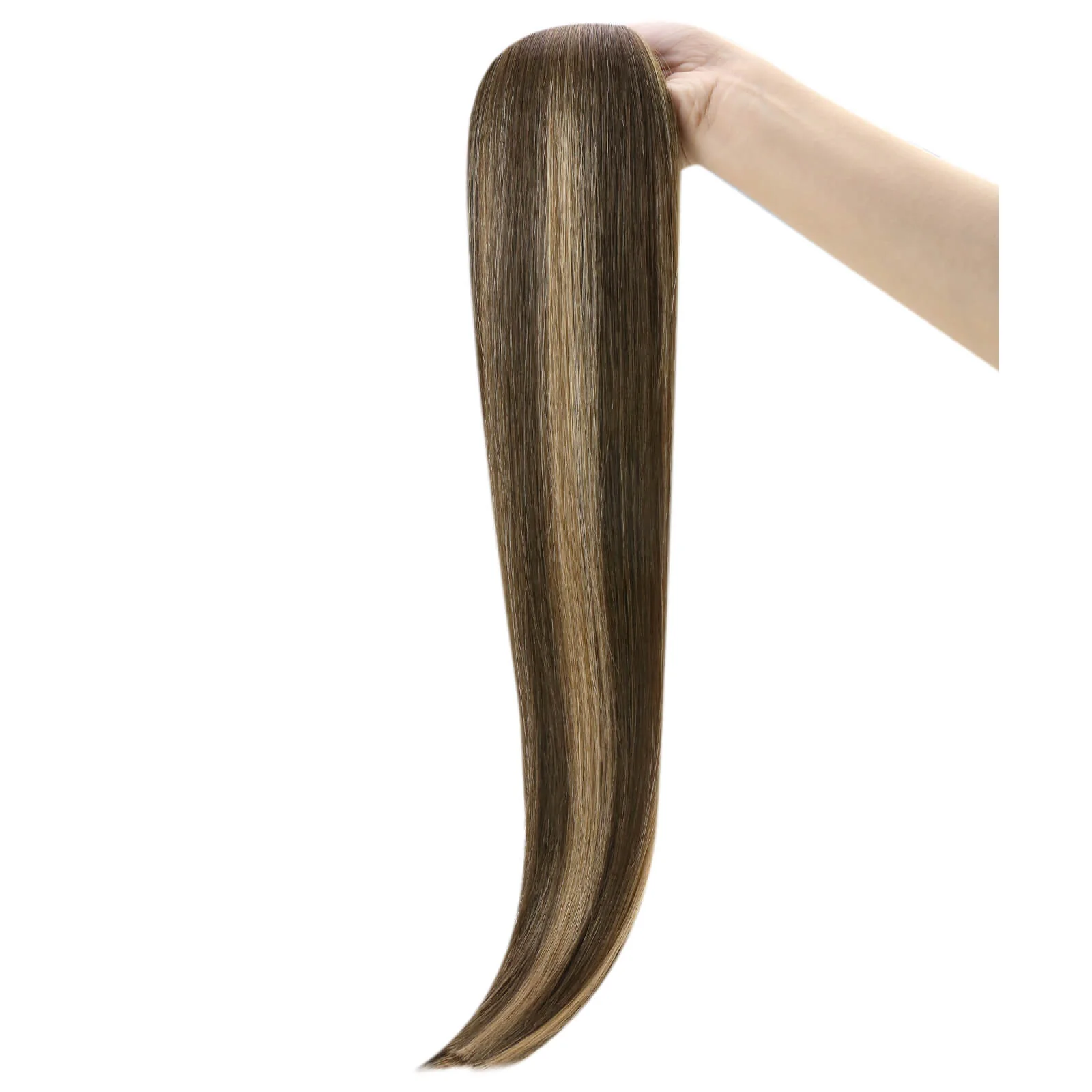 [Virgin Hair] Tape in Human Hair Extensions Straight Brown Blonde Hair #BM - Image 10