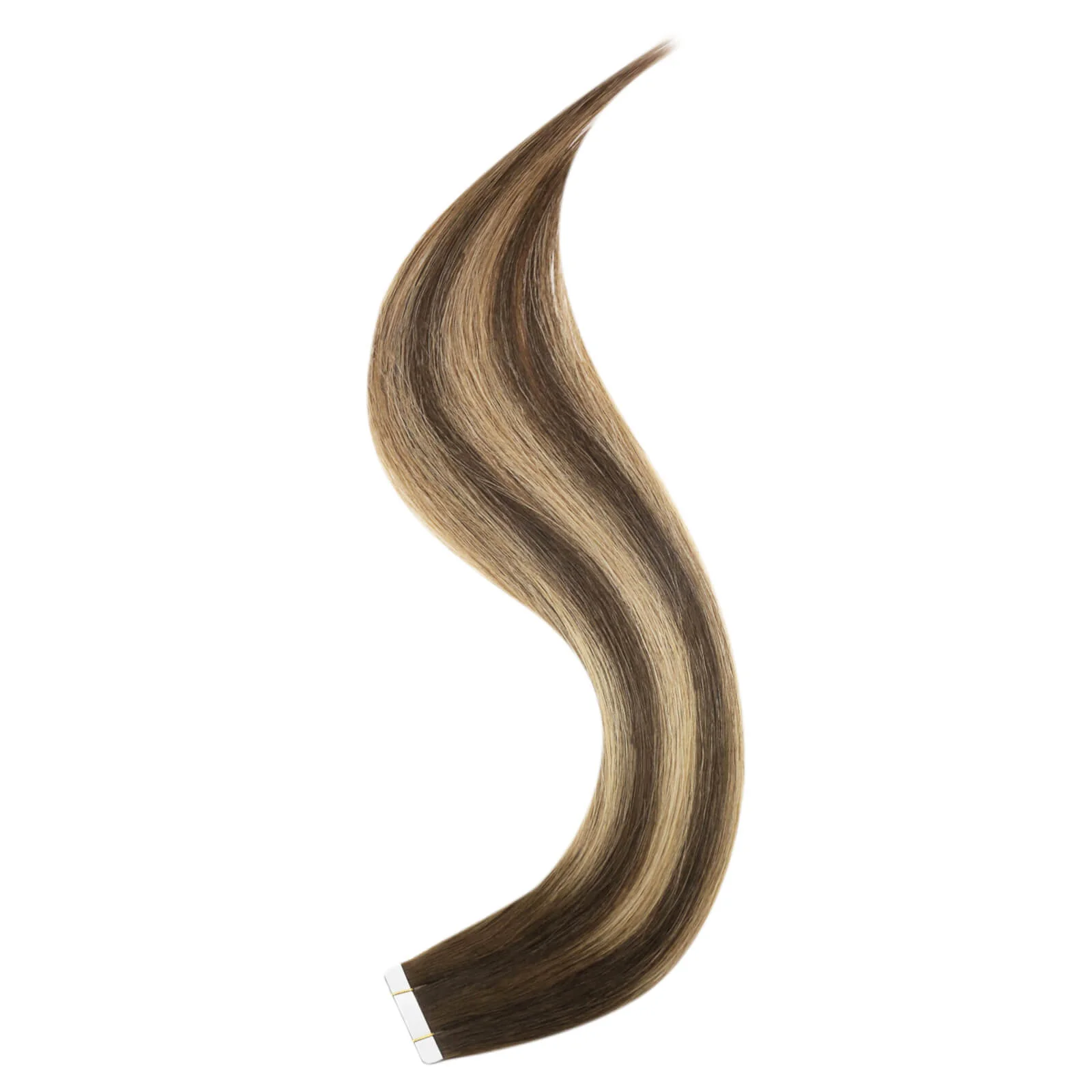 [Virgin Hair] Tape in Human Hair Extensions Straight Brown Blonde Hair #BM - Image 8