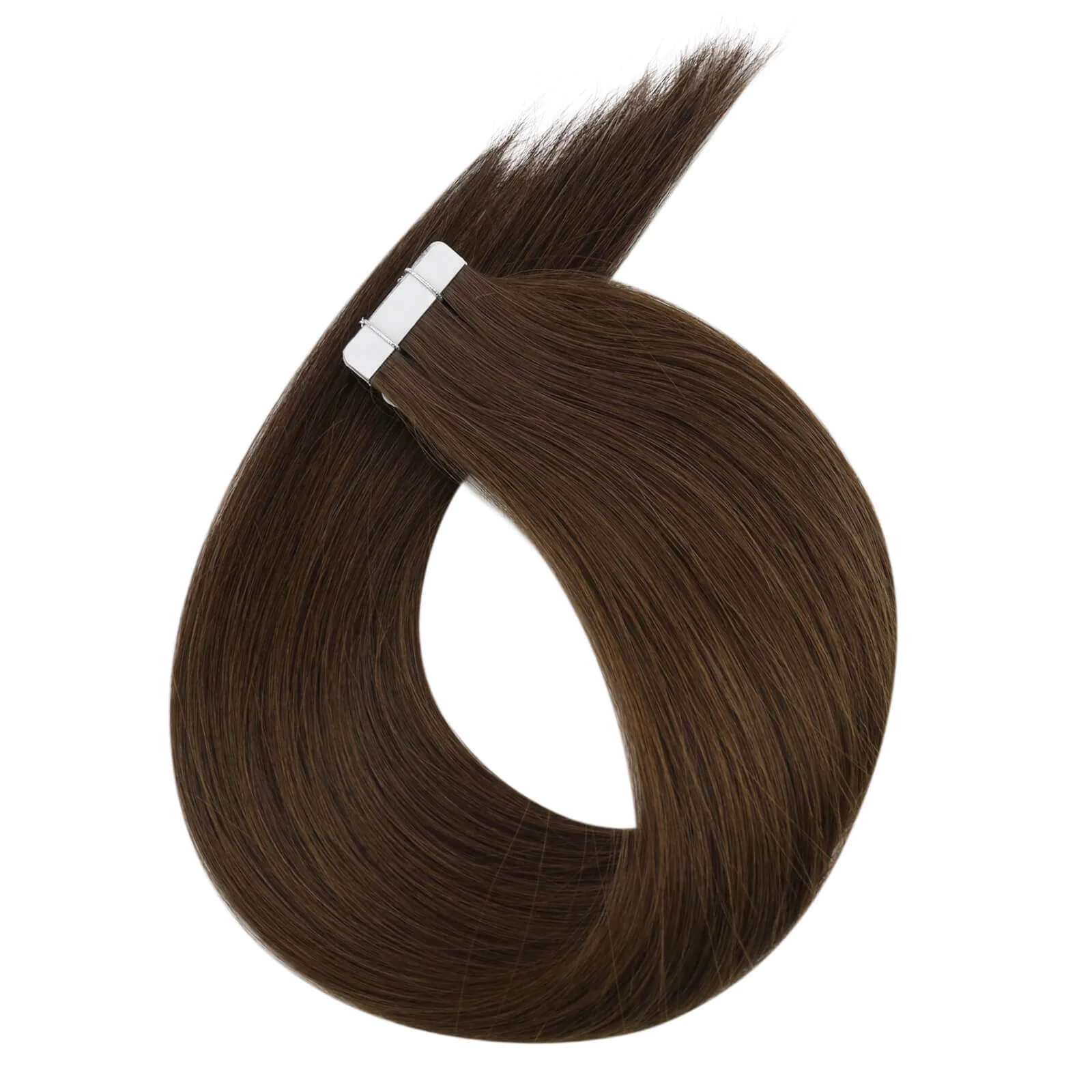 [Virgin Hair] Best Tape in Hair Extensions 100% Human Hair Darkest Brown #2 - Image 9