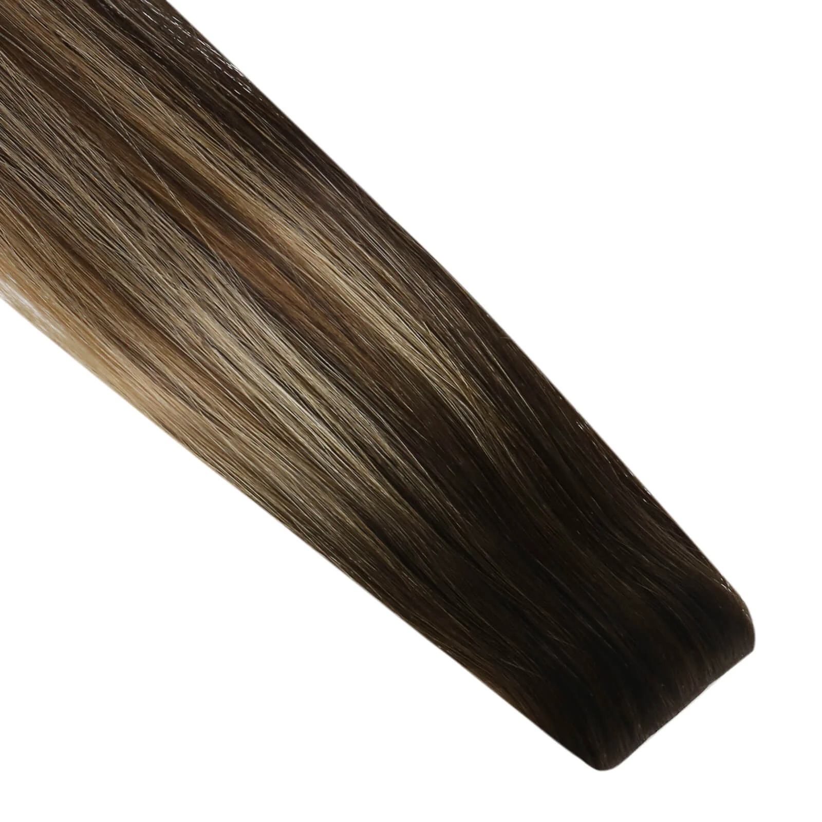 [Virgin Hair] Invisible Injection Tape in Human Hair Extensions Balayage Brown Hair #BM - Image 7