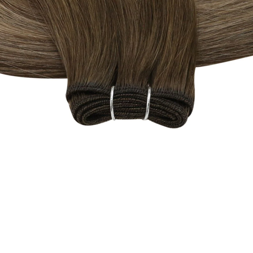 [Virgin Hair] Sew in Weft Hair Extensions Balayage Human Hair #4/27/4 - Image 6