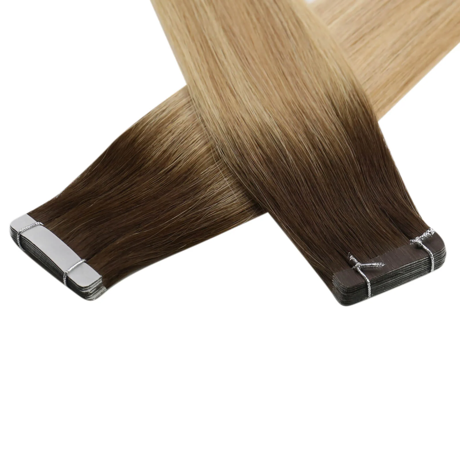[Virgin Hair] Tape in Hair Extensions Cuticle Intact Human Hair Balayage Color #3/8/22 - Image 5