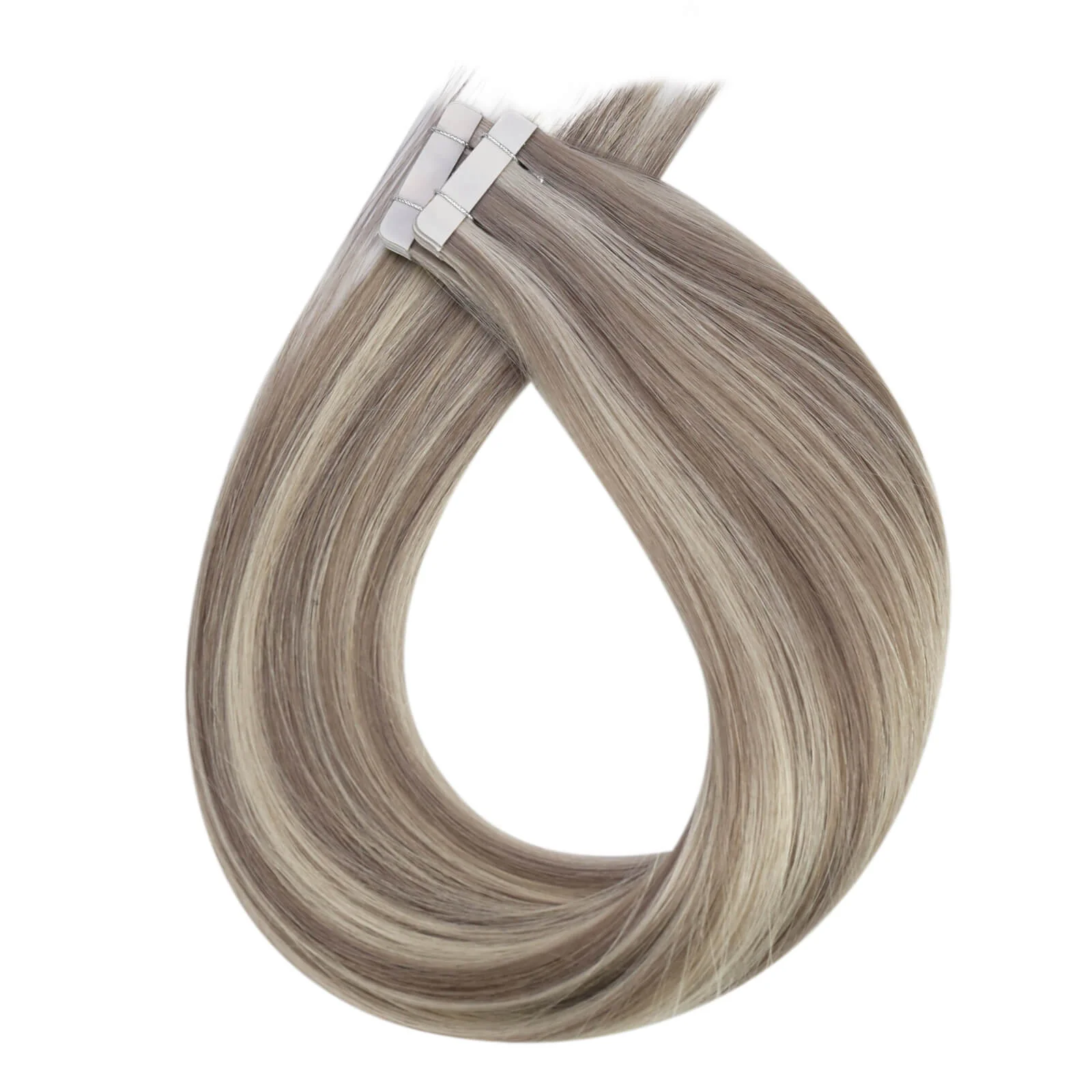 [Virgin Hair] Tape in Hair Extensions Real Human Hair Highlighted #P19/60 - Image 9